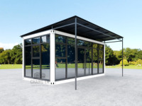 Espace de bureau résidentiel préfabriqué personnalisé JHCE, épaisseur standard, bâtiment portable, petit magasin mobile