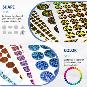 Yiko özel lazer Hologram etiket QR kodu holografik Scratch katman güvenlik etiketi için köpek maması sahteciliğe karşı - Product Image 5