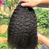 Extensions de cheveux humains purs de haute qualité, couleur naturelle, lisses et crépus, cuticules alignées, cheveux vierges 16A, lots de cheveux bruts péruviens