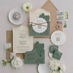 Sobre de Invitación de Boda Romántico y Personalizado de Lujo con Acabado Suave al Tacto y Estampado en Relieve con Lámina de Cobre - Product Image 2
