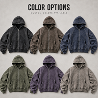 Vente en gros de sweats à capuche longs pour hommes, confortables, décontractés, surdimensionnés, amples, structurés, à fermeture éclair personnalisée