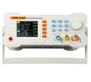 VICTOR New 2015H 13 bits LCD Sine Wave 1uHz~20MHz DDS Digital Signal Generator Counter Dual channel 32 kind wave type