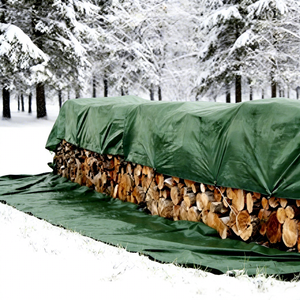 <span class=keywords><strong>Bâche</strong></span> lourde en polyester 100% enduite de PVC respirant, 400GSM, résistante à l'eau, verte, pour couvrir le foin et le <span class=keywords><strong>bois</strong></span> - Product Image 3