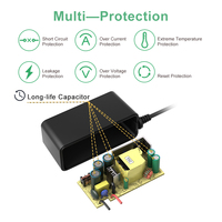 AC 100-240V ke DC 5 Volt kabel daya pengganti 5A 4A 3A 2A 1A untuk kamera keamanan Monitor bayi ayunan kotak TV Raspberry Pi