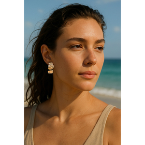 Orecchini alla Moda YFB E607 in Acciaio Inossidabile, Cerchi da 3,2 cm di Diametro per Vendita all'Ingrosso - Product Image 2