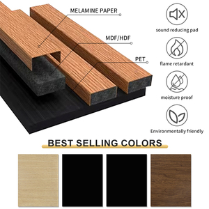 Khác nhau có kích thước đẹp âm thanh bằng chứng bằng gỗ đá đen Acoustic hình lục giác tấm Tường akupanel - Product Image 2