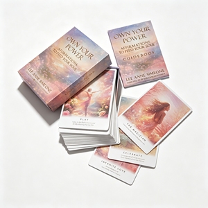 Cartes de tarot imprimées de haute qualité, fabrication en gros, cartes personnalisées à bord <span class=keywords><strong>bleu</strong></span>, jeu de tarot personnalisé pour la divination - Product Image 4