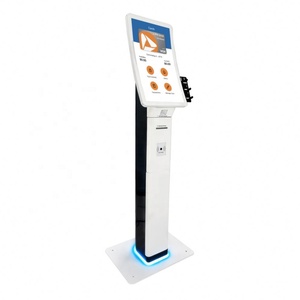 Kiosque de commande automatique pour restaurant avec écran incurvé LED de 23,6/32 pouces, compatible avec les systèmes Windows/Android/Linux, contrôle de la lumière LED - Product Image 1