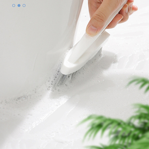 Cepillo para limpiar grietas, cepillo para esquinas de pared, cepillo triangular para grietas, cepillo para suelo de baño, cepillo para inodoro con cerdas rígidas - Product Image 4