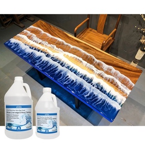 Résine époxy transparente haute brillance ALD 2 4 pouces, colle artisanale sans bulles, remplissage pour <span class=keywords><strong>bois</strong></span>, revêtement pour table, bar, sol - Product Image 4