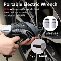 Cric hydraulique électrique portable puissant ROGTZ TY-EHJ10 CE 12V 5 tonnes pour voiture, kit de levage au sol, clé à douille pour pneus