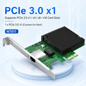 การ์ดเครือข่าย PCIe 3.0 X1 10G อีเธอร์เน็ต AQC113C RJ45 อะแดปเตอร์ 10Gbps NIC สำหรับเดสก์ท็อปเซิร์ฟเวอร์เวิร์กสเตชันโปรไฟล์ต่ำ - Product Image 1