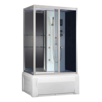 Cabine de douche intelligente modulaire avec ventilateur d'extraction, cabine de douche vapeur intelligente pour salle de bain d'hôpital