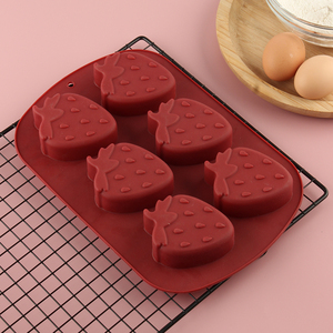 Molde <span class=keywords><strong>Jumbo</strong></span> de silicona de fresa para dulces, pasteles, jabón, chocolate, cubitos de hielo, gelatina, cupcakes - Product Image 4