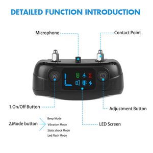 Collar Antiladridos Petmartop 6.2x3.6x3cm con Vibración, Sonido y Descarga Eléctrica, Dispositivo de Entrenamiento para Perros - Product Image 3