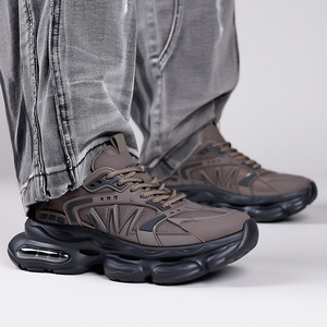 Chaussures de sport décontractées pour hommes, en mesh, avec coussin d'air, style chunky, pour l'automne - Product Image 1