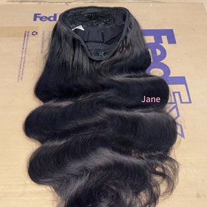 <span class=keywords><strong>Perruque</strong></span> bandeau en cheveux naturels ondulés, densité 180%, sans partie à laisser dehors, demi-<span class=keywords><strong>perruque</strong></span>, bouclée birmane, sans dentelle, en U, sans colle, vente en gros - Product Image 5