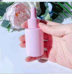 Frasco cuentagotas de vidrio esmerilado colorido personalizado de 30ml Frascos cuentagotas de suero para el cuidado de la piel cosmética - Product Image 5