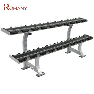 Support d'haltères à <span class=keywords><strong>deux</strong></span> niveaux, durable et stable, sans entretien, prix de gros pour centres de fitness et studios de cross-training - Product Image 1