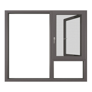 Fenêtre à battants moderne en alliage d'aluminium insonorisation intégrée fenêtre de balcon plate et ouverte qualifiée Energy Star - Product Image 6