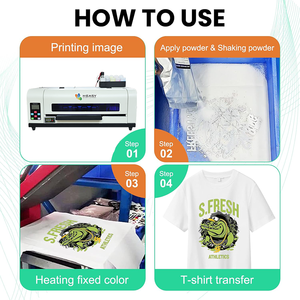 Polvo Termofusible DTF Premium 100-200um, Polvo Adhesivo Termofusible para Impresora DTF, Impresión por Transferencia de Calor Directa a Película - Product Image 4