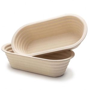 Bannetons en pulpe de bois 750, panier de levage ovale 27, cloche à pain pour four hollandais, lame à rainurer en inox, présentoirs à pain au levain 10 pouces - Product Image 1