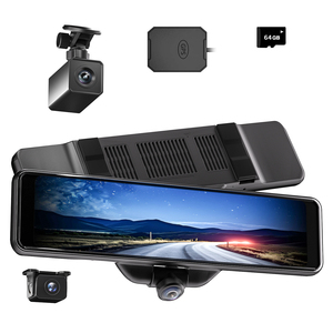 AKEEYO Caméra de tableau de bord 11 pouces 360 degrés 4k pour caméra de tableau de bord de voiture avec GPS - Product Image 2