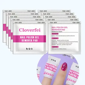 Cloverfei Peel Off Disposable Gel Remover Nail Polish Cleaning Pads Nail Polish Remover Wipes Gel Remover Nail Polish