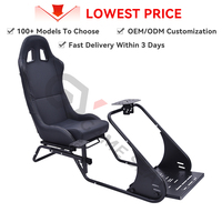 GY076 Cockpit de Simulateur de Mouvement Professionnel en Acier pour Voitures de Course de Simulation, Thrustmaster TX, G27, G29, Playstation 2 3, Wii, PXN