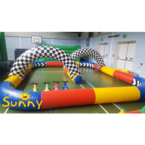 Piste de course de karting gonflable, piste de course excitante en plein air, piste de scooter gonflable, parcours d'obstacles, <span class=keywords><strong>location</strong></span> de course d'obstacles - Product Image 1