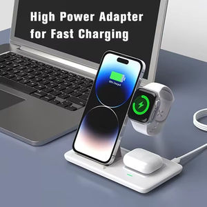 Chargeur sans fil magnétique pliable 3-en-1 de haute qualité 15W avec support stable pour iPhone 15 Pro Max 16 - Product Image 2