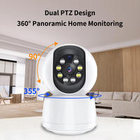 Caméra de surveillance PTZ sans fil pour appels vidéo, HD 1080P, capteur CMOS, sécurité domestique intelligente, WiFi, audio bidirectionnel, babyphone