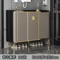 Gabinete de zapatos nuevo de lujo italiano 2025 Gabinete de almacenamiento de zapatos para el salón de entrada del hogar Gabinete de zapatos moderno minimalista