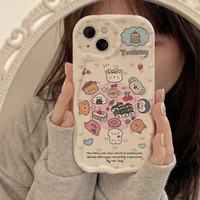 Coque de téléphone portable personnalisée avec motif d'animaux et de fleurs, douce et imprimée, pour iPhone 7 8 X Xr Xs Max 11 12 13 14 15