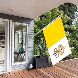 3x5FT Polyester Cheap Price Vatican Country <b>Flag</b> and National <b>Flag</b> With Two Grommets - Product Image 2