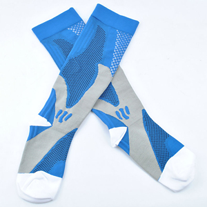 Calcetines de compresión deportivos, <span class=keywords><strong>medias</strong></span> de enfermería hasta debajo de la rodilla con logo en la parte inferior, previenen las venas varicosas - Product Image 4
