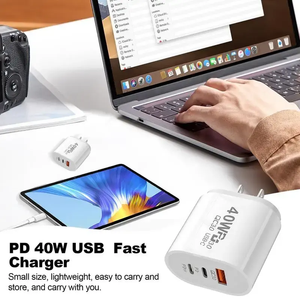 EU US UK AU Plug 40W USB C veloce QC3.0 USB C blocco caricabatterie a muro per telefono cellulare 16 15/14/13 - Product Image 4
