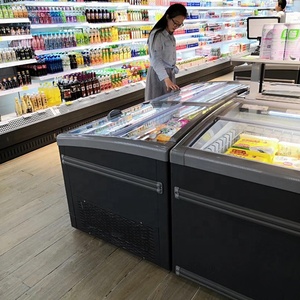 Siêu thị thương mại làm mát tĩnh hiển thị tủ đông ngực đảo với đèn Led điều khiển nhiệt độ kỹ thuật số công suất 850L - Product Image 5