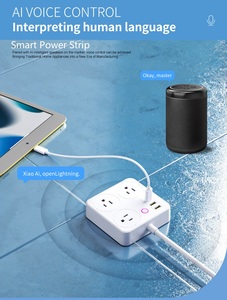Chúng tôi thông minh Power Strip + USB đa-điện không dây thông minh ổ cắm tường chuyển đổi chỉ số 3 cửa hàng ZigBee Mạng 10A Đánh giá hiện tại - Product Image 3