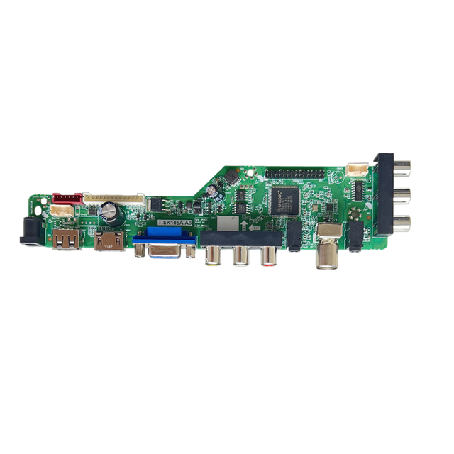 Hot Sell 2AV T.SK105A.A8 led TV Mother Board Universal 14-32" Tv Main board Single With Remote For Repair market
