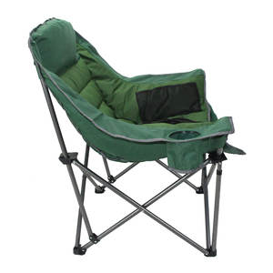 XL Large Oversize acolchado adulto Camping media luna silla plegable Silla de playa - Product Image 4