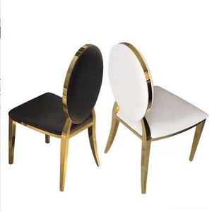 Chaises dinantes stables à base métallique empilables de nouvelle conception populaire pour la cuisine de famille - Product Image 4