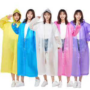 เสื้อกันฝนอีวาสำหรับผู้ใหญ่ แบบหนา ไม่ใช้แล้วทิ้ง คลุมทั้งตัว สำหรับเดินป่า ท่องเที่ยว ใช้งานกลางแจ้ง มีหลายสีให้เลือก - Product Image 5