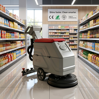 Mini autolaveuse électrique portative 36V avec brosse de 430 mm pour restaurants et cafés commerciaux