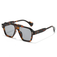 Nouvelles lunettes carrées tendance pour hommes, femmes, unisexes, couleur dégradée, vente en gros d'usine, lunettes de soleil personnalisées, logo personnalisé pour femmes