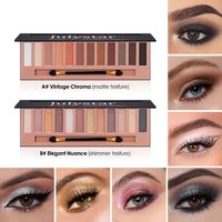 Palette de fards à paupières en poudre longue tenue, 12 couleurs, résistante à l'eau, à base de produits chimiques, mate et scintillante, 24g, coffret cadeau maquillage