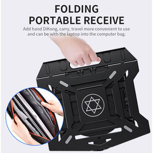 Nouveau support de refroidissement réglable pour ordinateur portable, support ergonomique pour ordinateur portable Smartphones Tablet 2 en 1 Stand Holder - Product Image 3