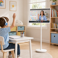 Layar Pintar Mobile Tablet TV Sentuh Bergerak Sistem Android Speaker Terintegrasi untuk Siaran Langsung Latihan Panggilan Video Grosir