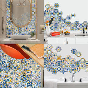 Adesivi da parete in mattoni di fiori impermeabili resistenti all'usura <span class=keywords><strong>piastrelle</strong></span> in ceramica <span class=keywords><strong>per</strong></span> soggiorno in <span class=keywords><strong>PVC</strong></span> <span class=keywords><strong>per</strong></span> uso centro commerciale - Product Image 6