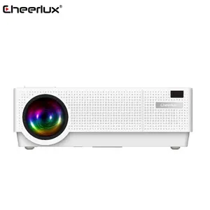 Cheerlux LCD 1080p Proiettore Led Video Mapping 1920x1080 Proiettori Più Grande formato di Proiezione 280 pollici di Schermo Home Theater beamer